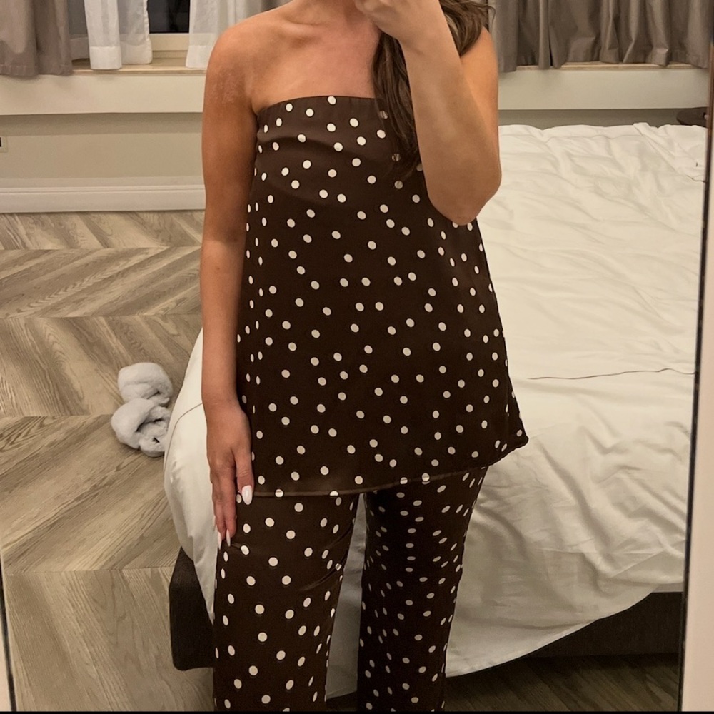 Zara Polka Dot Two Piece Set